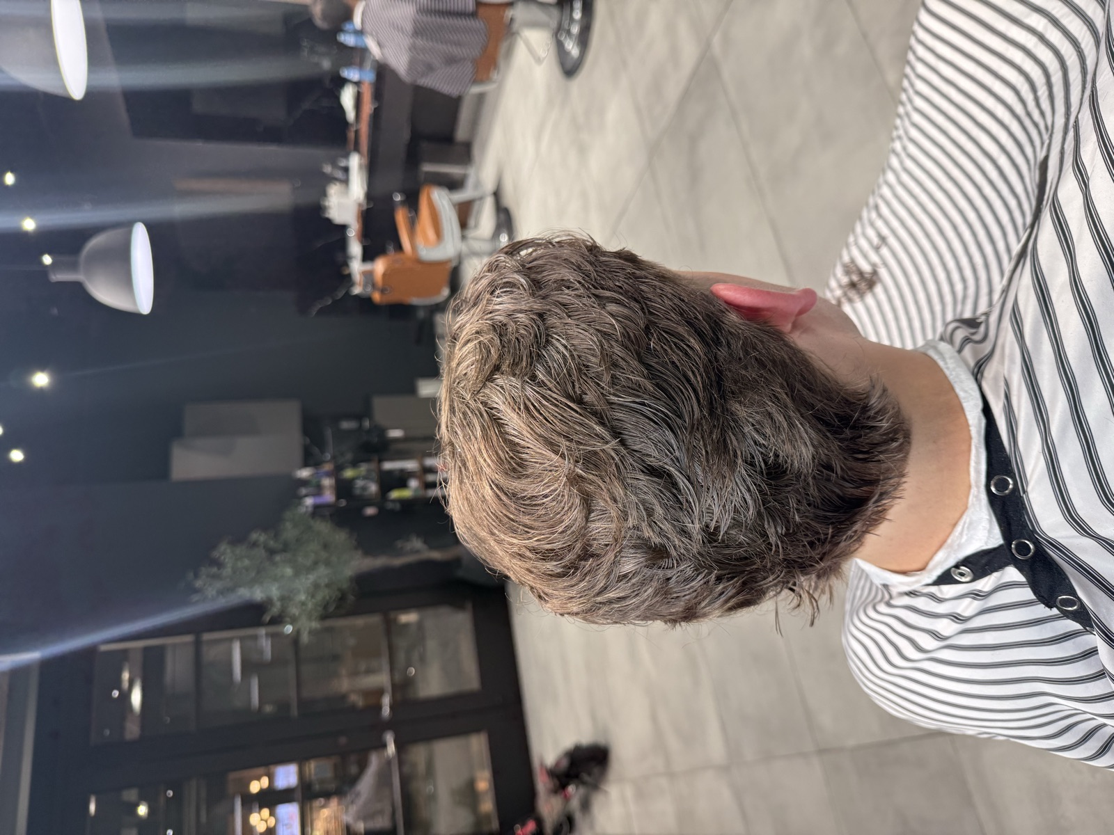 Scissor cut and shape on longer hair